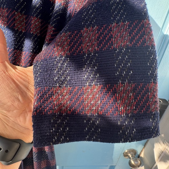 Maggy London Navy and Red Plaid Dress size 2 - Picture 6 of 11